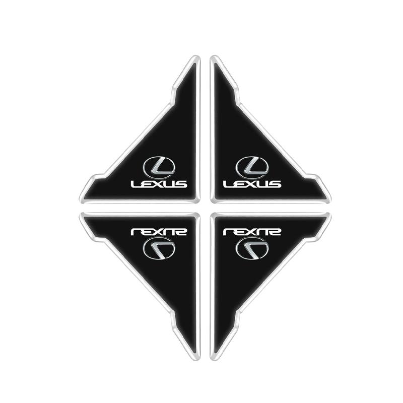 2/4ks Průhledné ochranné samolepky na roh dveří auta Pro Lexus LS LBX IS350 ES300 GS350 CT200h GX460 LX570 RX500h NX300 UX260