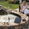1.2W Solar Fountain 7V Summer Solar Panel DIY Solar Water Pump Kit for Outdoor Garden Solar Fountain Water Pump Decoration
