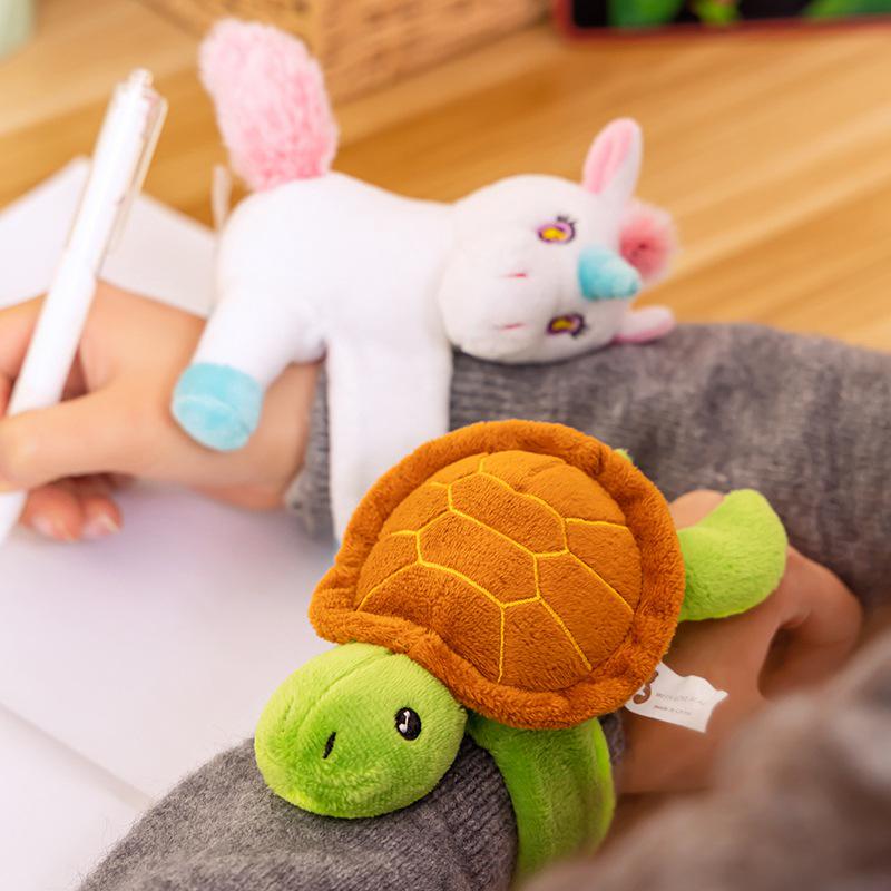 Cute Animal Slap Bracelet - Unicorn, Elephant, Deer, Turtle Plush Toy