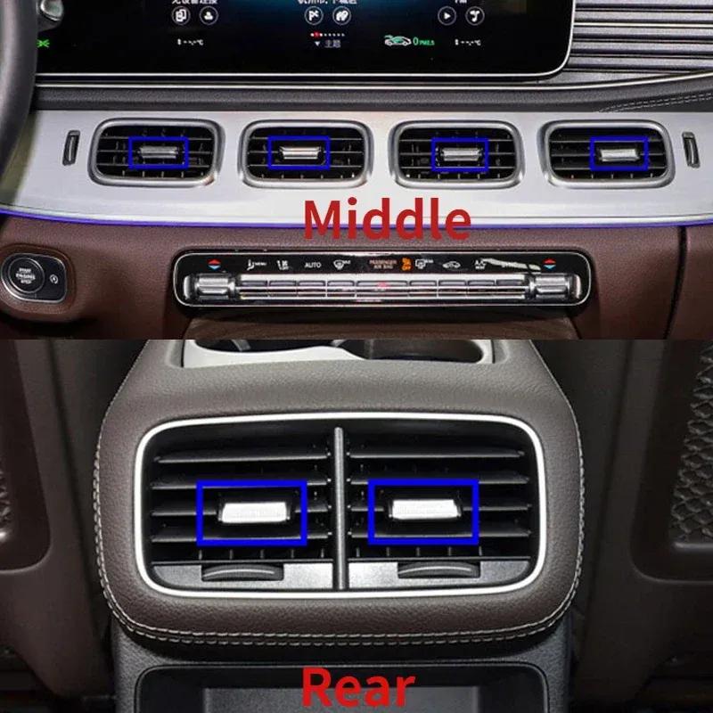 Front Rear A/C Vent Tab Clip Air Conditioner Outlet Clips Kit For Mercedes Benz W167 GLS GLE 350 400 450 500 580