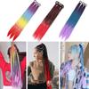 Hair Gradient Color Synthetic Hair Braided Ponytail Fake Hair Extension Dirty Braided Ponytail