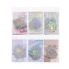 MomoPET Retro Silver Stickers - 3D Hot Stamping Plant Journal Pack in Floating Dreams Ins Style