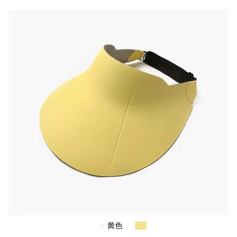 Traceless Integrated Sunscreen Cap, Extended Brim, Full Face Protection and Breathability, Outdoor Anti-ultraviolet Pressure Glue Empty Top Sun Hat