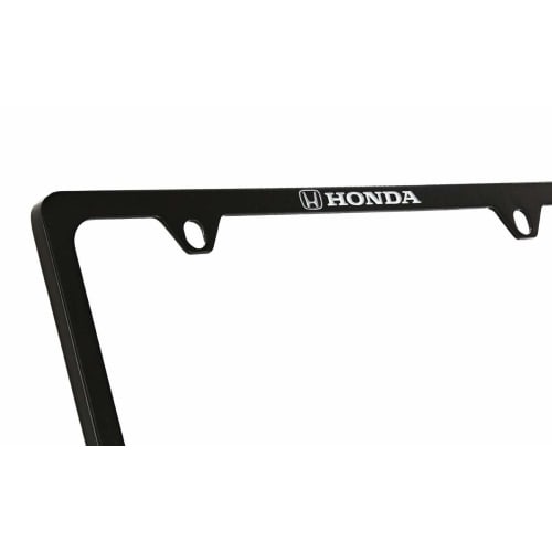 License Frame Inc. Honda Accord Wordmark Black Metal License Plate Frame Holder (4 Holes)