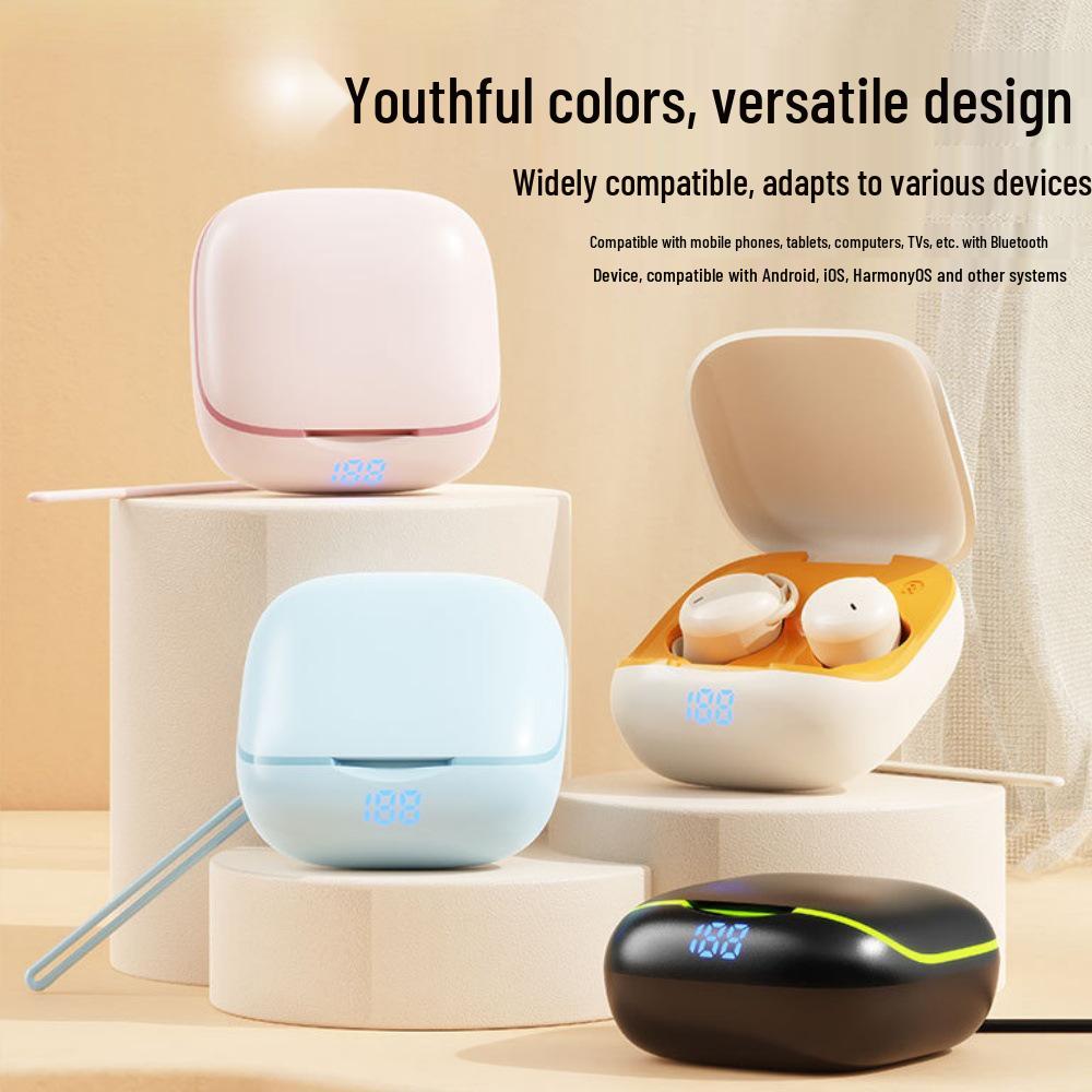 2025 Waterproof Noise-Cancelling Bluetooth Sleep Earphones - Side Sleeper & Sports-Friendly, No Ear Pressure or Sound Leakage