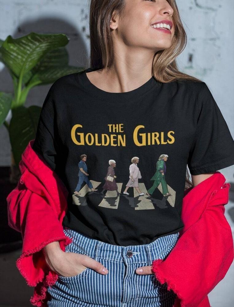 The Golden Girl Crossing Road T-shirt Tops Tee, The Golden Girls Unisex Shirt