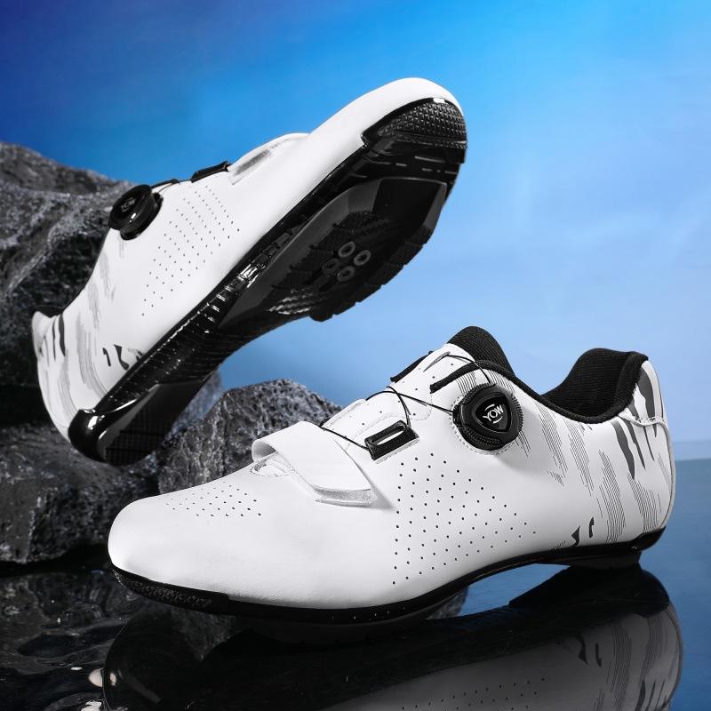 Zapatillas de Ciclismo para Hombre y Mujer, Zapatos para Bicicleta, Hebilla Giratoria, Bloqueo de Montaña, Bloqueo de Carretera, Zapatillas de Ciclismo para Exteriores Desbloqueadas