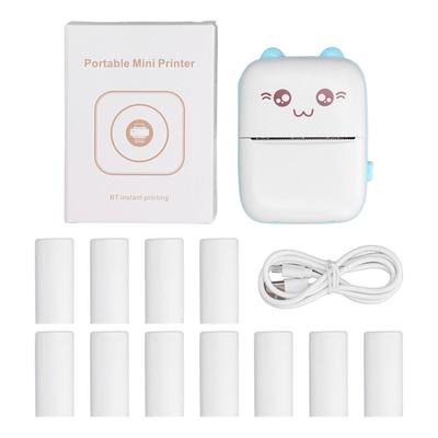 Termal Yazıcı USB Şarj 200dpi Çözünürlük Bluetooth Bağlantısı Taşınabilir Mini Resim Yazıcısı