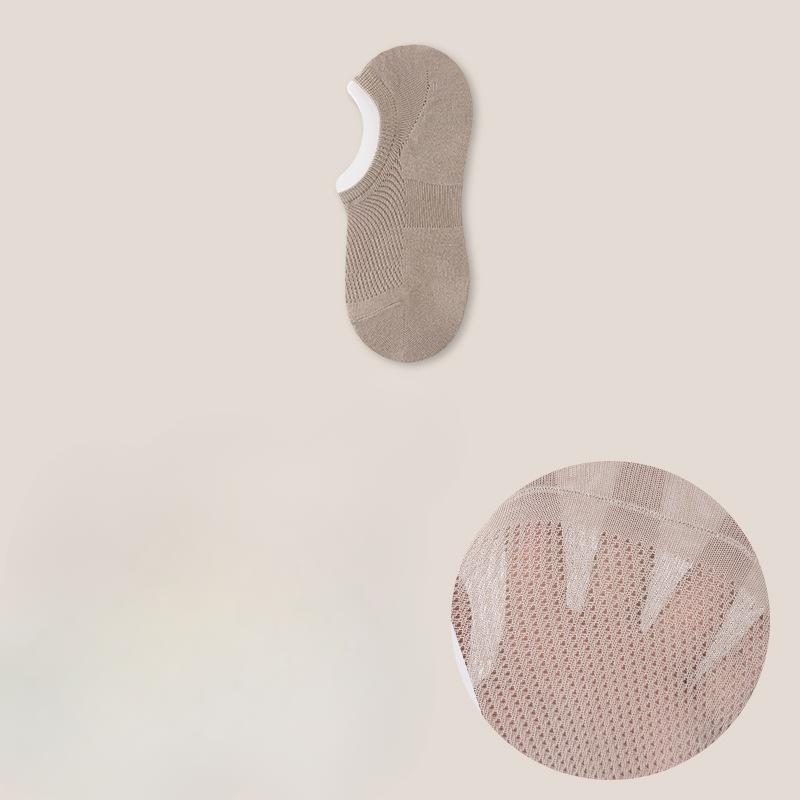 Men's Socks, Boat Socks, Summer Thin Anti-slip, Non-dropping, Invisible Socks, Pure Cotton Anti-odor, Sweat-absorbing, Antibacterial Short Socks