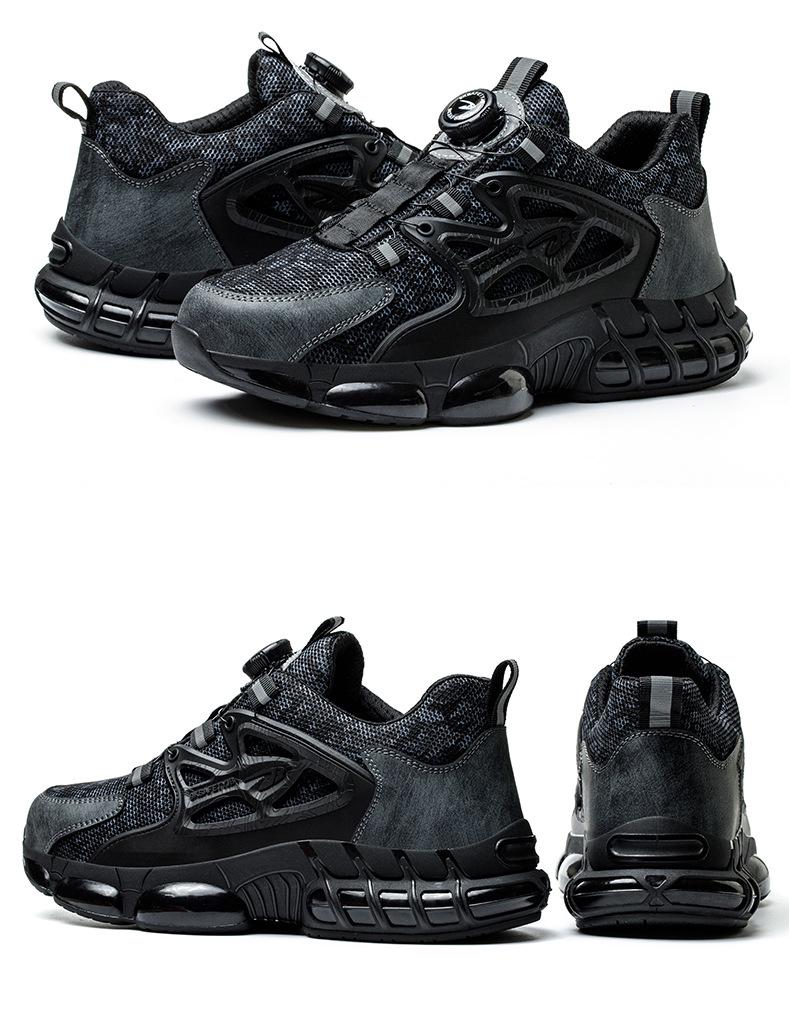 Rotating Buckle Safety Shoes: Anti-Smash, Anti-Puncture, Wear-Resistant, Anti-Slip, Fold-Resistant.