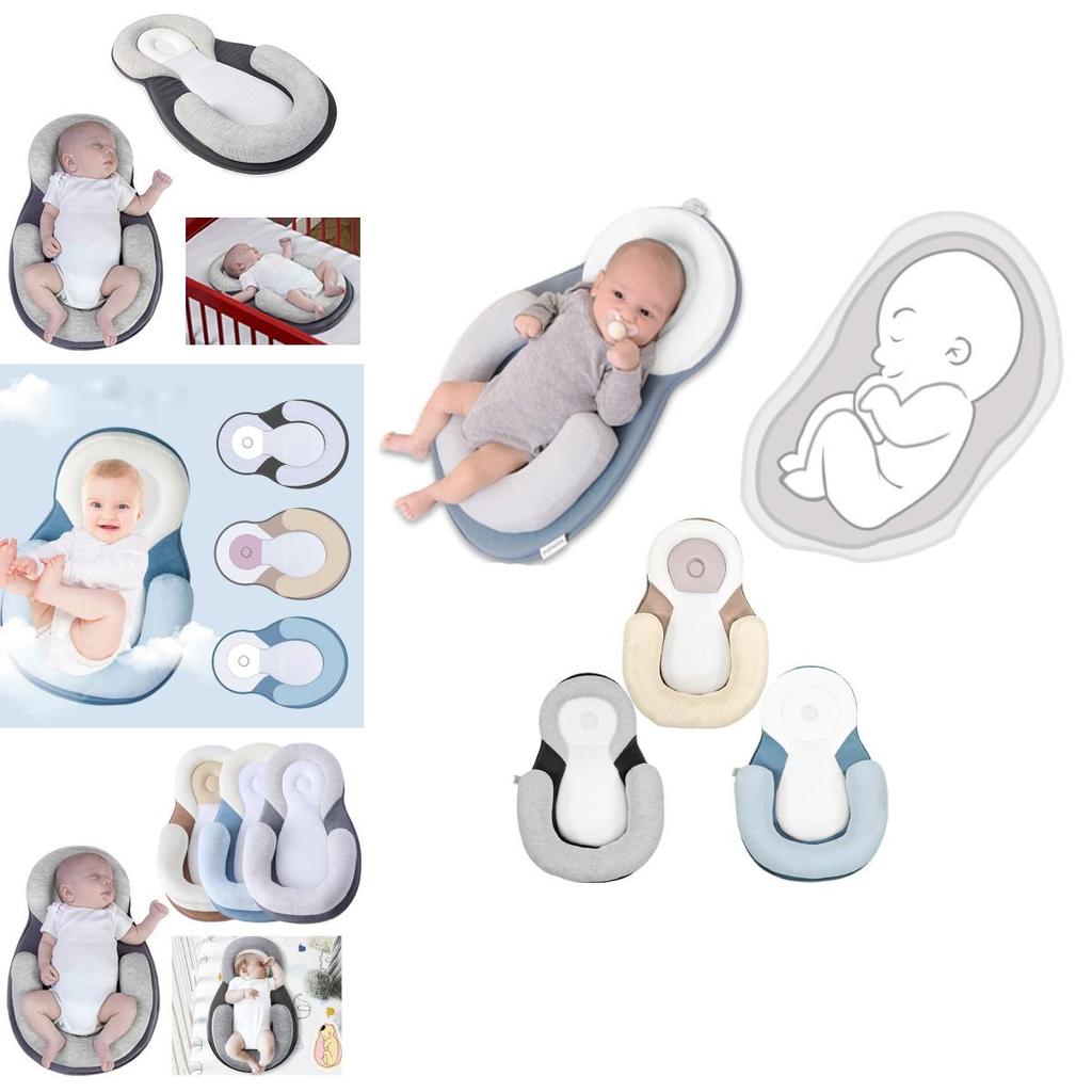 Premium Baby Head Shaping Pillow For Newborns With Comfortable Polyester Fiber Filling