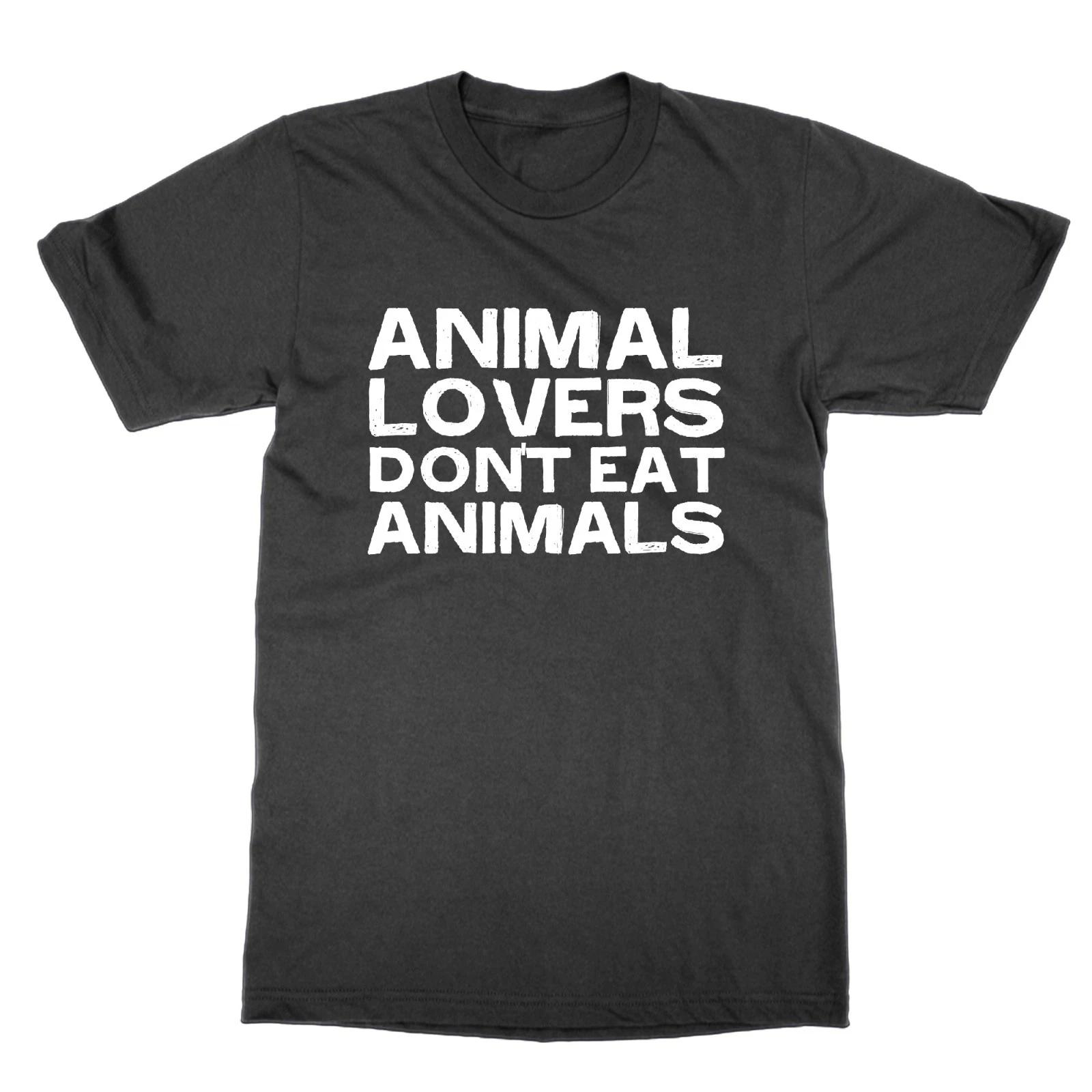 Animal Lovers Don t Eat Animals t-shirt funny vegan shirt veganism top S
