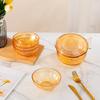 Wuzuo Jinyu 6-Piece Amber Glass Pot & Bowl Set
