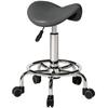 Salon Saddle Stool Rolling Saddle Chair For Massage Spa Clinic Beauty Hairdressing And Tattoo Grey