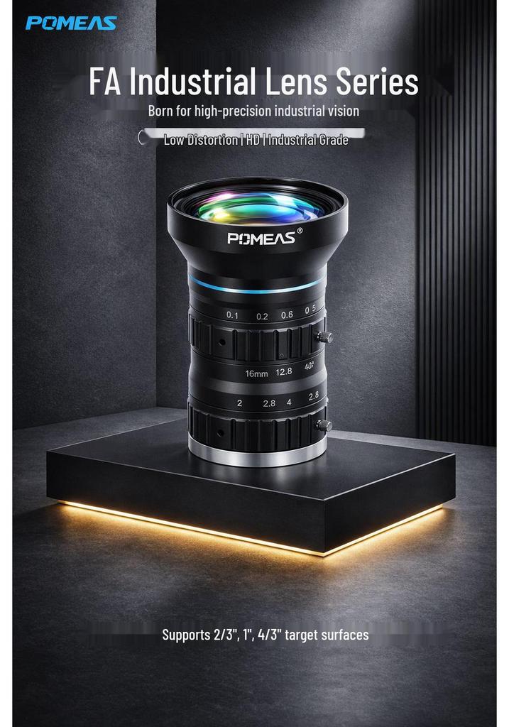 Pumies C-Mount 50mm 4K 20MP Large Industrial Machine Vision Lens