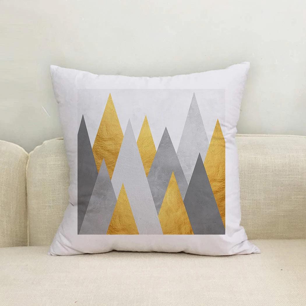 

Наволочка для дивана, гостиной, дома, подушка, скандинавский геометрический декоративный треугольный принт, чехол для подушки 40x40cm