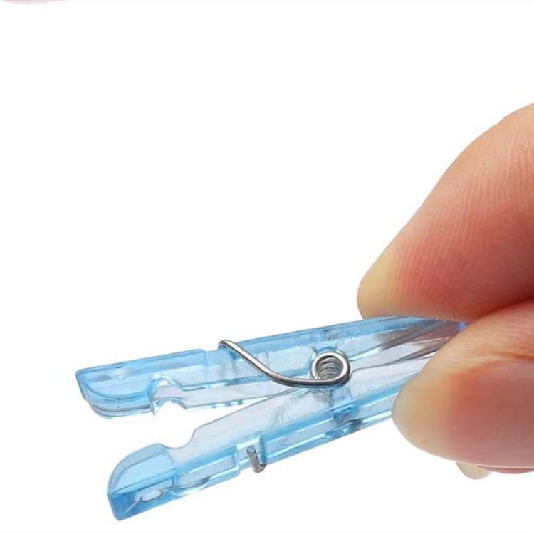 Colorful Transparent Acrylic Photo Clips (3.5) - Christmas Light String Decorations