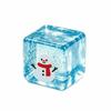 Christmas Theme Cube Squeeze Toy Stress Relief Transparent Block Pinch Toy  Office Desk Toy