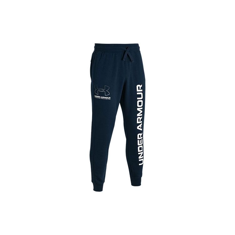 Under Armour Solid Color Logo Print Cuffed Sweatpants Men bottoms Academy-Blue 1366728-408 M