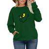 Women's Fashionable Casual Plus-Size Long Sleeve Pullover Printed Sweatshirt