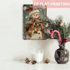 2D Flat 12x8 Inch Vintage Christmas Snowman Metal Tin Sign Rustic Wall Plaque Durable Farmhouse Decor for Living Room Coffee Shop Garage Garden