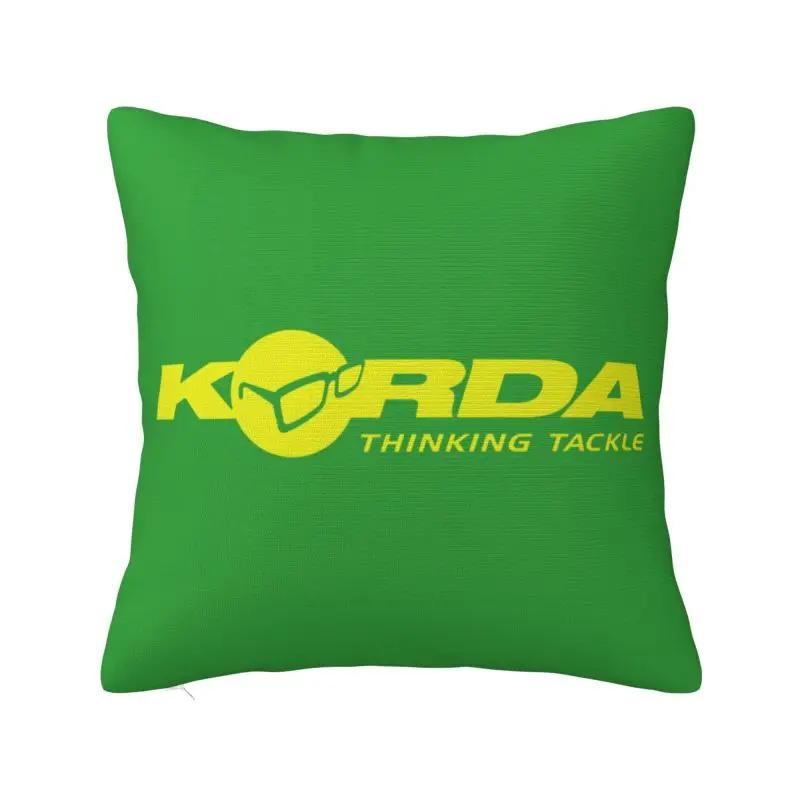 Korda Fishing Print Nordic Pillow Cover Bedroom Decoration Fish Carp Fisherman Gift Cushion
