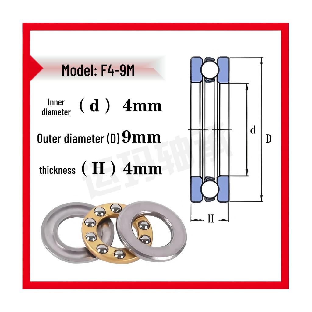 Mini-Axial-Rillenkugellager F9-20M bis F10-20M
