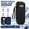 Insulin Cooler Travel Case With Thermometer Waterproof Insulated Storage Bag For Diabetic Medication Outdoor Use