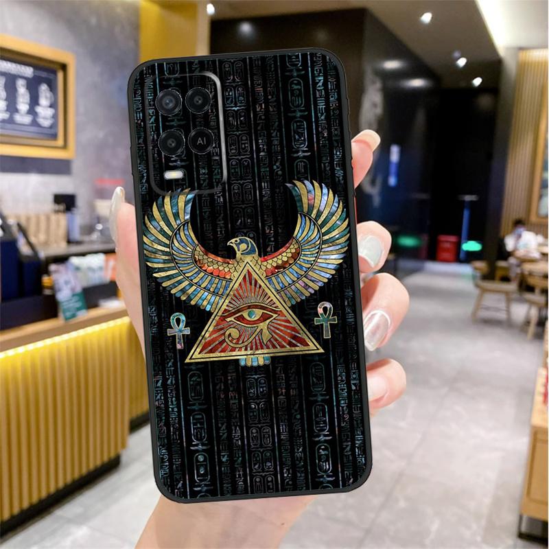 Egyptian Eye Of Horus Case For Oppo A74 A54 A94 A78 A98 A18 A60 A80 A40 A38 A58 A96 A76 A16 A15 A17 A57 A77 A5 Pro