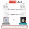 Lenovo LP40 wireless headphones, TWS Bluetooth Earphones Touch Control Sport Headset Stereo Earbuds For Phone Android