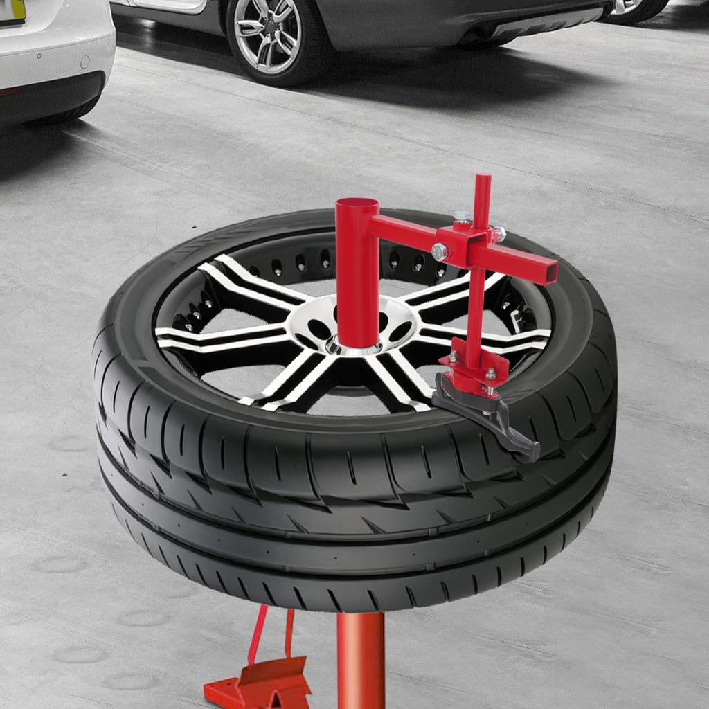 Manual Tire Changing Duck Head Steel Adapter Kit,Red Black 19.1*6.6cm Applicable Tire 40.64-53.34cm for Automotive 4S Stores