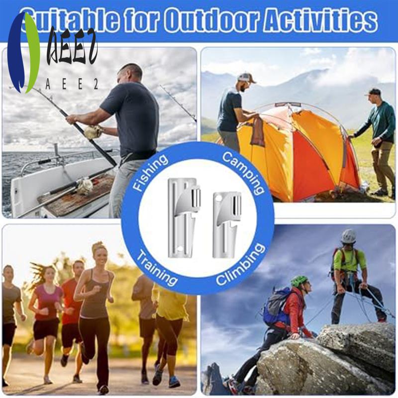 

AEE2-P38 And P51 Can Openers With Key Rings, Stainless Steel Manual Camping Can Opener,Portable Can Opener For Kitchen Travel срібний