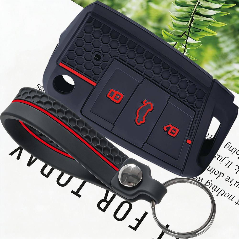 Car Key Case Cover Keychain For VW Golf GTI POLO Touran Tiguan for Skoda Octavia Kodiaq Fabia for Seat Ibiza Leon Ateca Arona