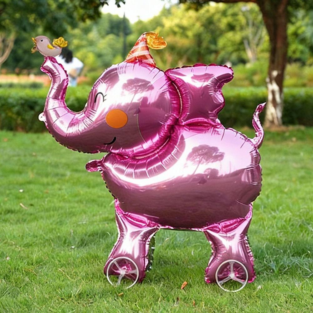 Animal Shape Cartoon Balloons Aluminum Film Animal Balloons Elephant Wheels Balloons  Party Gifts