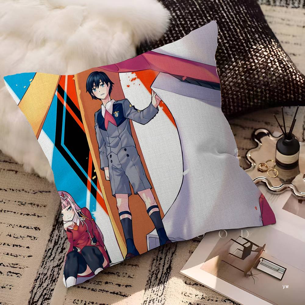 Darling In The Franxx Cartoon Pillow Cover For Bedroom Room And Living Room Sofa Decorative Cushion Cover