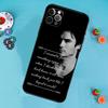 Damon Salvatore Vampire Diaries Phone Case For iPhone 17 Air 16 15 14 13 11 12 Pro Max 13 12 mini 15 16 Plus 16e Cover Funda