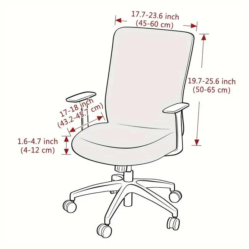 1PC Armchair Cover Rotating Gaming Seat Case Elastic Computer Office Chair Cover Universal Soft Protector Splicover New
