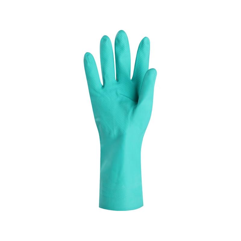 Ansell 37-176 Solvent-Resistant Nitrile-Cotton Flock-Lined Gloves 7
