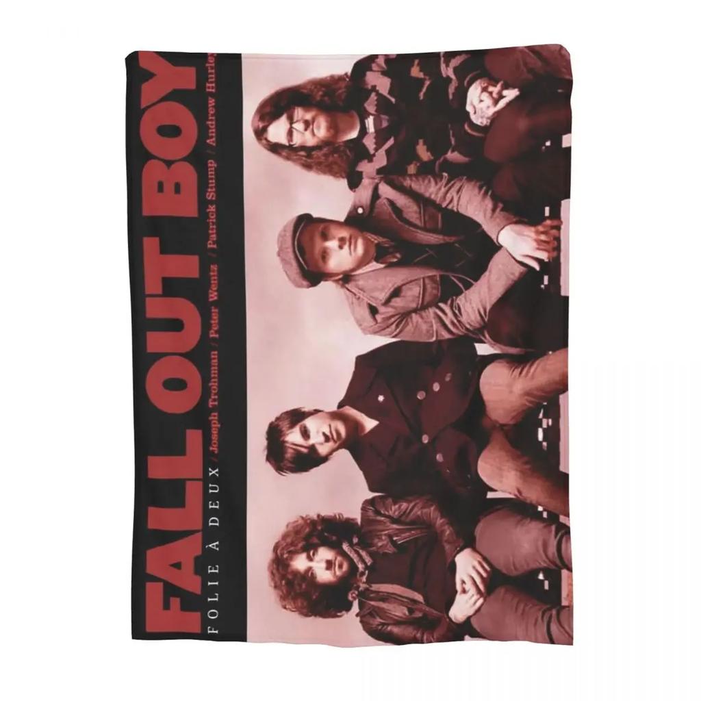 Fall Out Boy Blankets Soft Warm Flannel Throw Blanket Bedding for Bed Living room Picnic Travel Home Couch