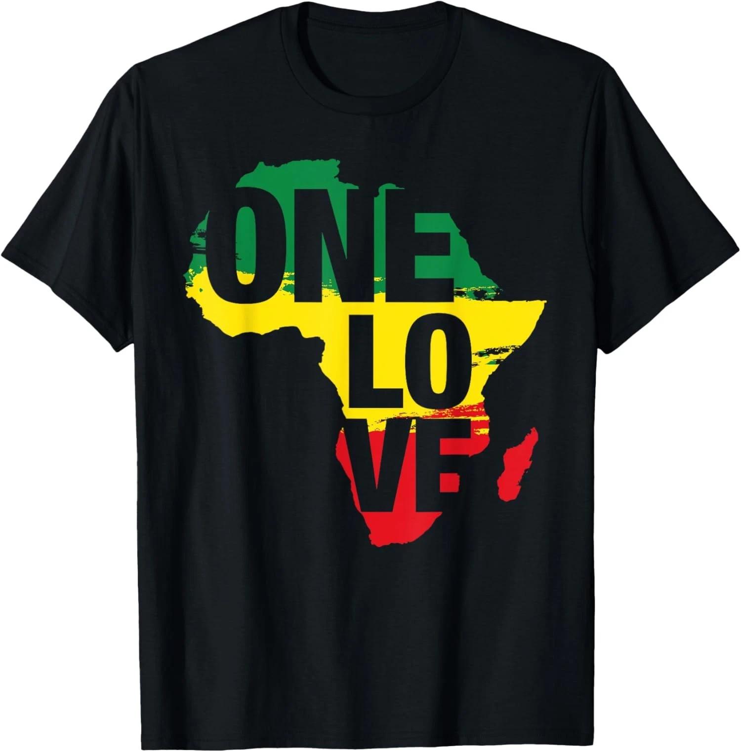 Jamaican One Love Rasta Reggae Tee Unisex T-T-Shirt S