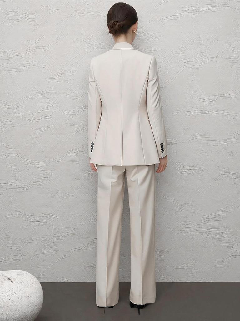 Exclusive Brand Spring-Autumn Slimming Lawyer Suit: Three-Piece Vest & Straight-Leg Pants Set