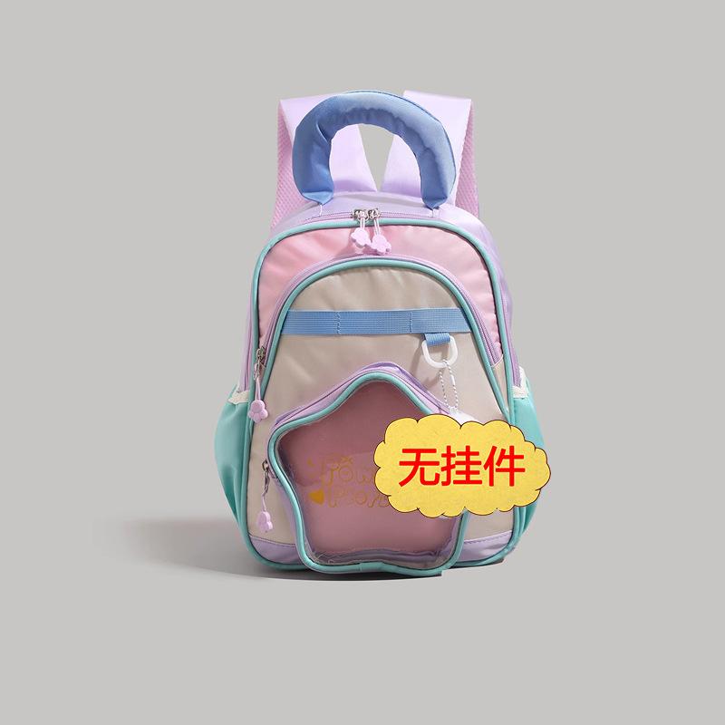 Schoolbag a high-value cartoon color matching children's backpack boys and girls 1011 new kindergarten going out schoolbag