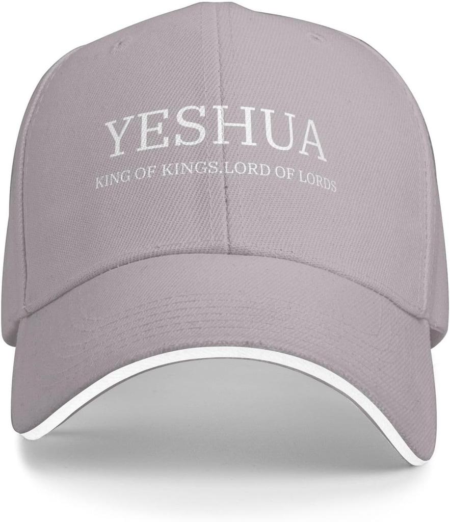 Yeshua King of Kings Lord of Lords Religious Baseball Cap Polyester Adjustable Outdoor Hat