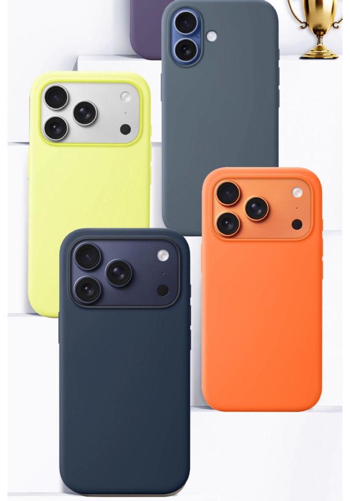Apple 17 True Liquid Silicone Magnetic iPhone 17 Pro Max Full Coverage Camera Button Phone Case