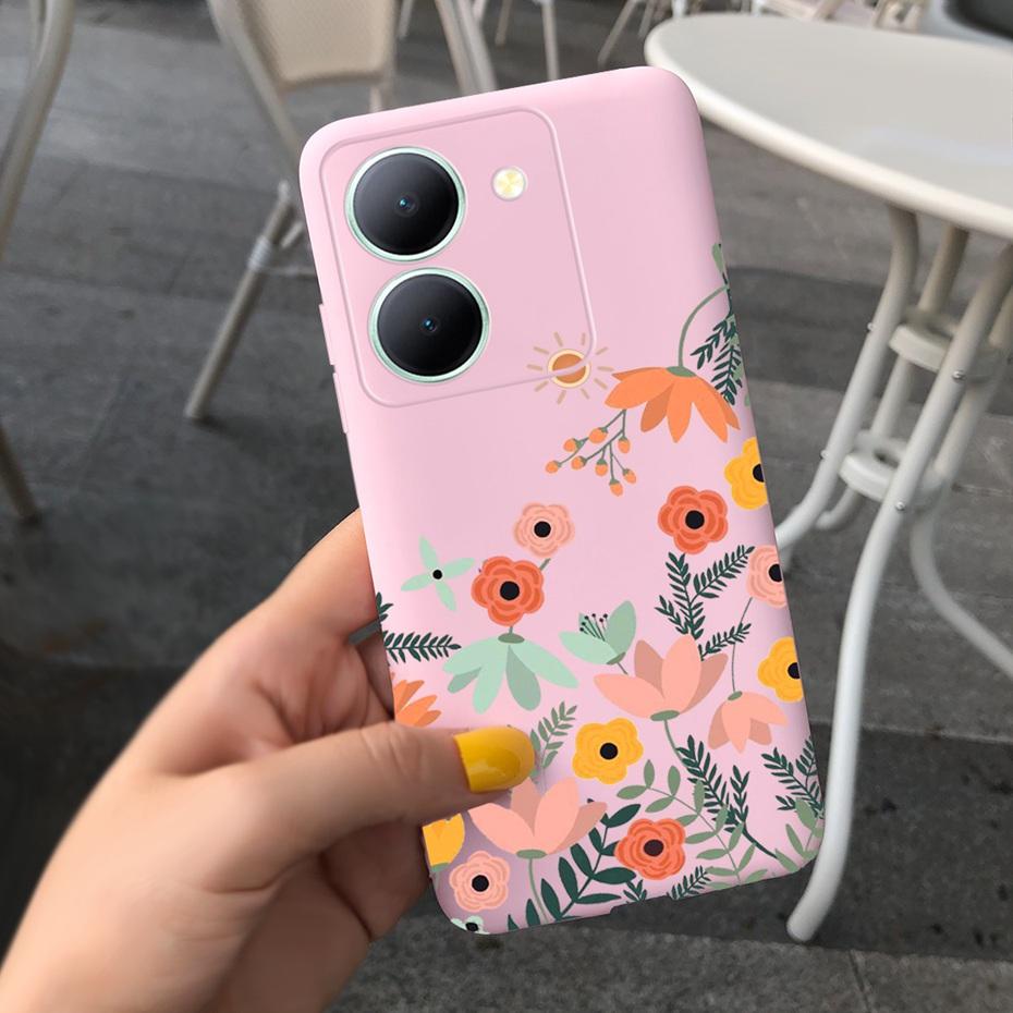 For Vivo Y36 Case 2023 Cute Love-heart Pattern Jelly Silicon Soft Phone Back Cases Cover For VivoY36 Y 36 4G 5G V2247