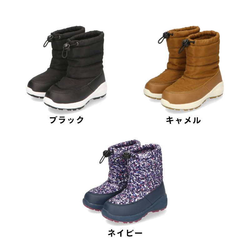 Oriental Traffic Snow Size cm Kids' Waterproof, Non-Slip Boots, Black, 17.0