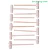 10Pcs Mini Replacement Wooden Hammer Ball Toy Pounder Wood Mallets Baby