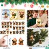 2D Flat Acrylic Mystery Box 24pcs Pendant With Airplane Box Funny Christmas Countdown Calendar