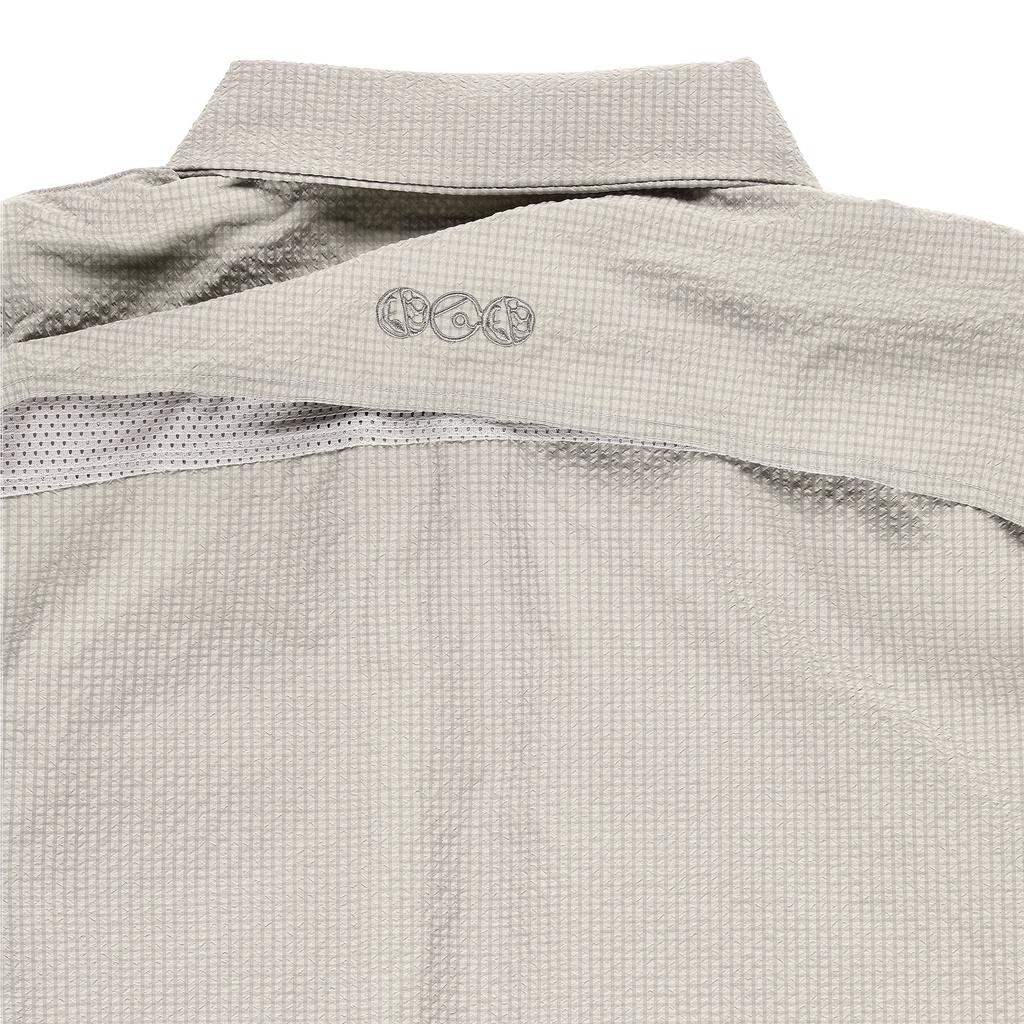The World Packable Seersucker Half Shirts Ivory