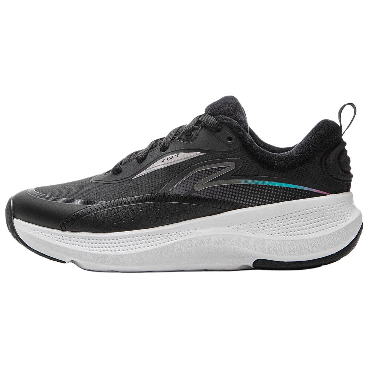 Li-Ning Soft Go Fleece TPU Trendy Low-Top Casual Shoes Women sneaker Black AGLV082-1 37